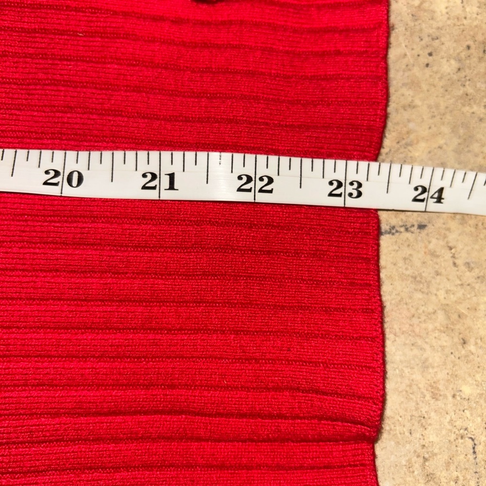 French Connection Sweater - red soft roll neck long sleeve - Picture 10 of 10